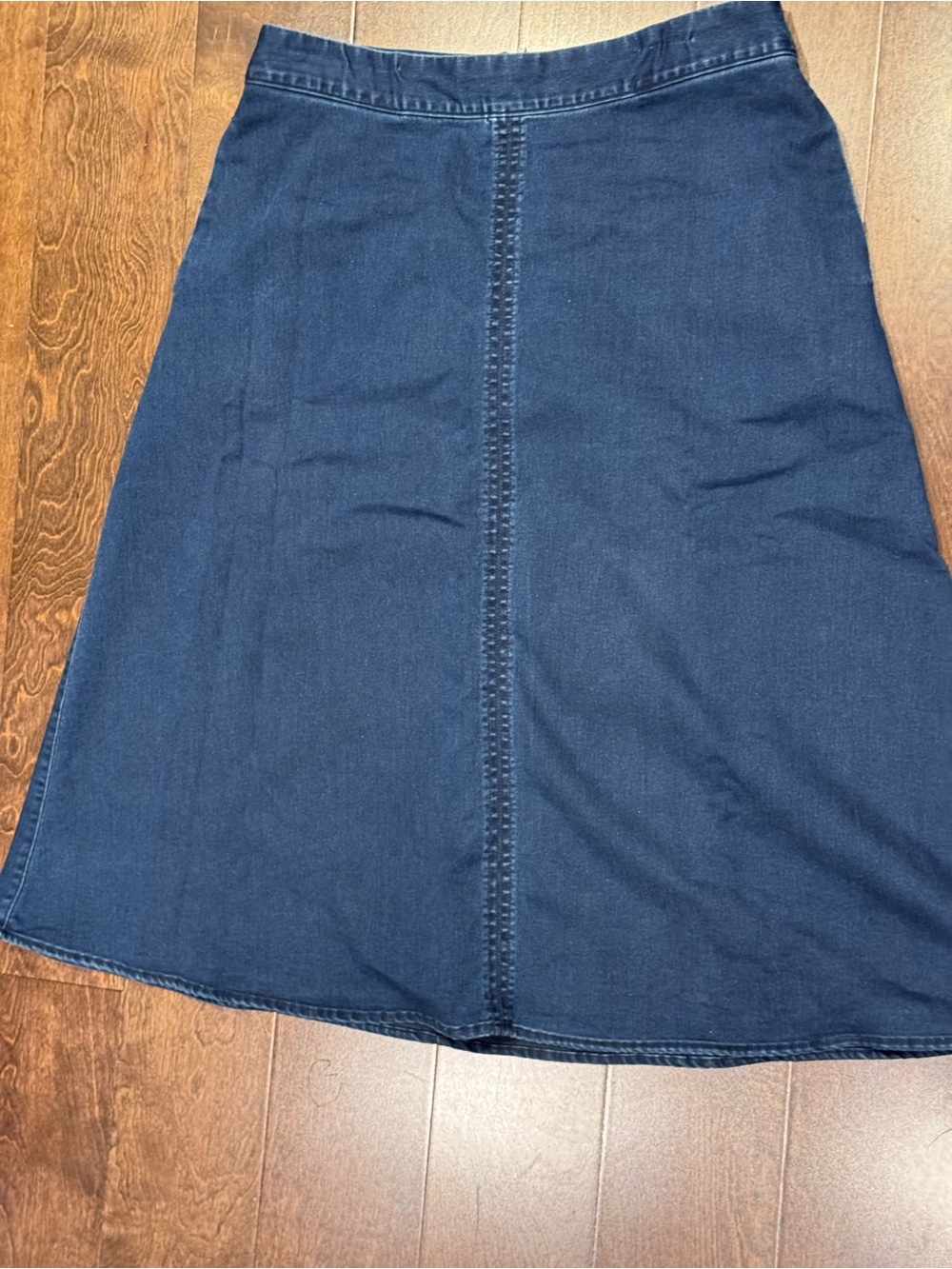 Liz Claiborne Dark Navy A-Line Denim Skirt